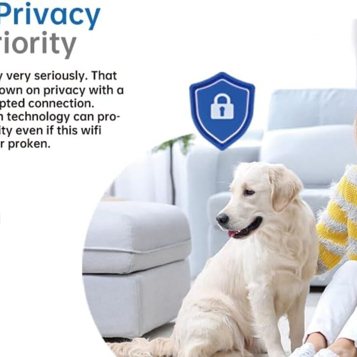 GENERICO - Monitor de Bebe adulto mayor o mascota con Doble lente y Voz Bidireccional