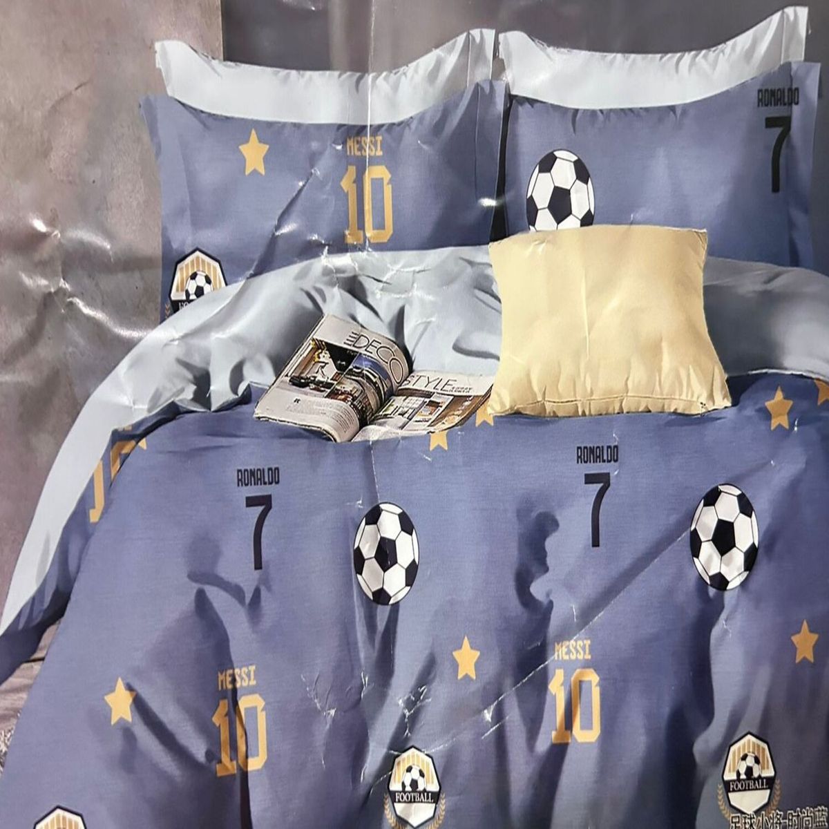 MINGDA - Set de Edredón 2pz de 5 Piezas + Set Sabanas + Fundas 100% Algodón