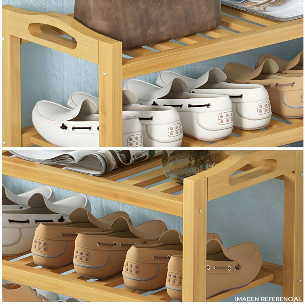 INSPIRA MARKET - Organizador Zapatero Bambú 5 niveles