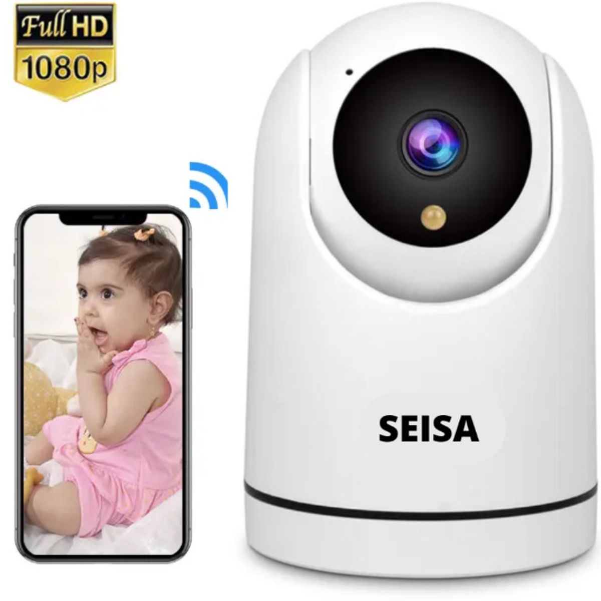 SEISA - MONITOR DE BEBE VISION NOCTURNA WIFI HD