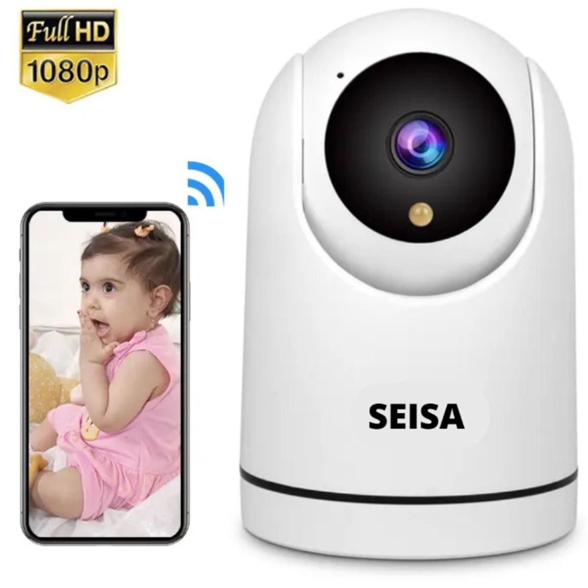 SEISA - MONITOR DE BEBE VISION NOCTURNA WIFI HD