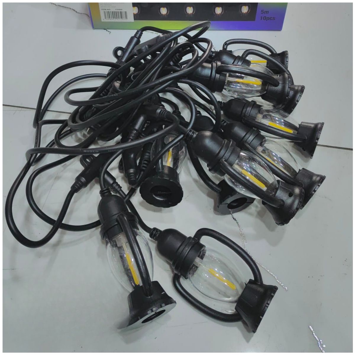 INSPIRA MARKET - Guirnalda Colgante para Luces Cadena Exterior Interior 5M