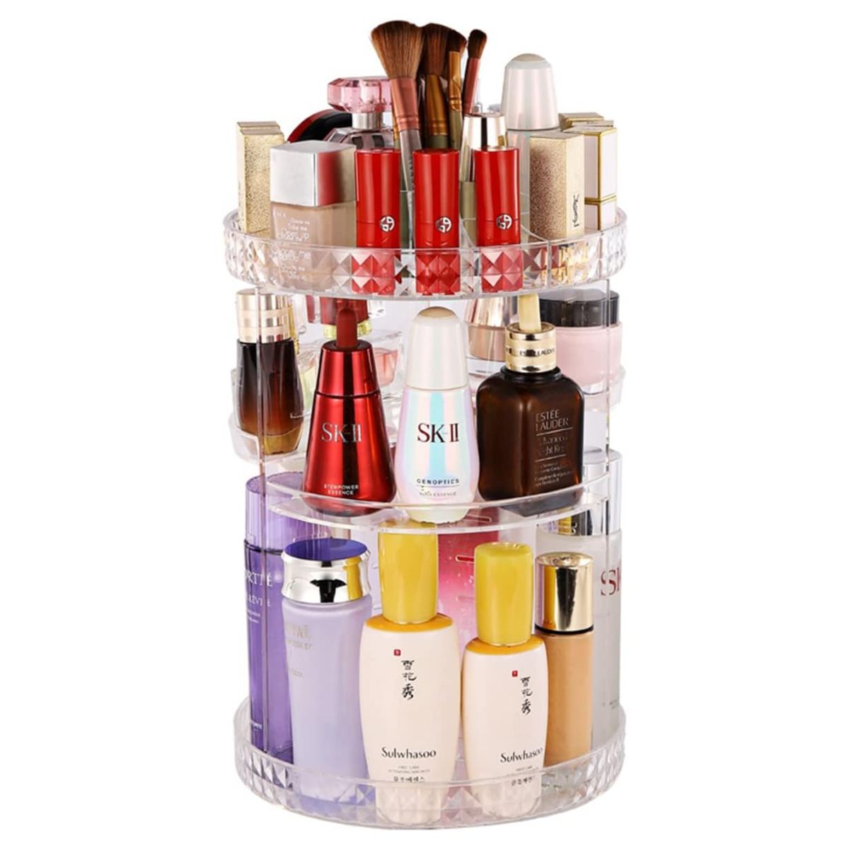 INSPIRA MARKET - Organizador Giratorio de Maquillaje y Cosméticos