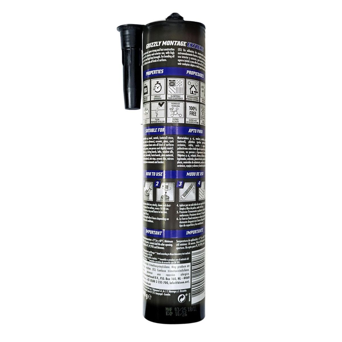 BISON - BISON GRIZZLY MONTAGE EXTREME WHITE CQ 440G*12