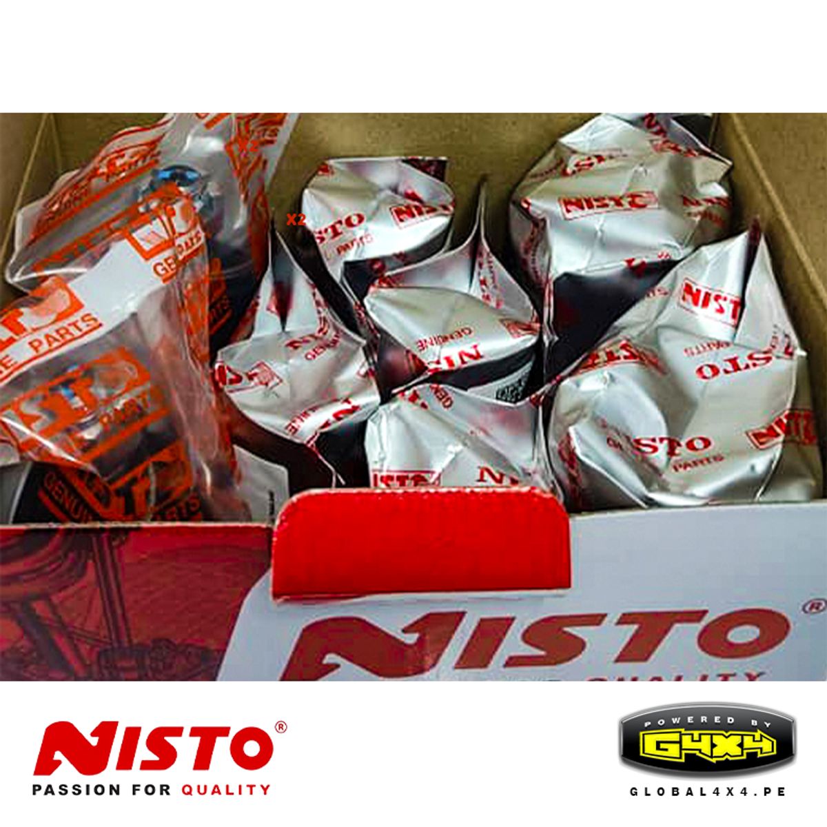 POWERED BY G4X4 GLOBAL 4 X 4 PE - Jgo Bocinas Nisto Trapecios Delanteros para BT-50 2012-2021