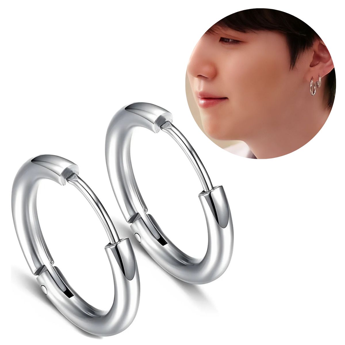 GENERICO - Argollas Estilo Suga Jungkook Kpop Photocards Regalo BTS