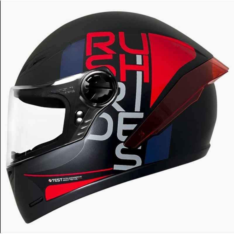 CES - CASCO MOTO ICH DOPE ROJO AZUL  MATE POLARIZADO