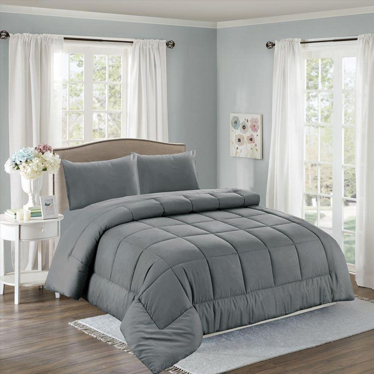 CASATEX - Set de Edredón de 5 Piezas + Set Sabanas + Fundas 100% Algodón