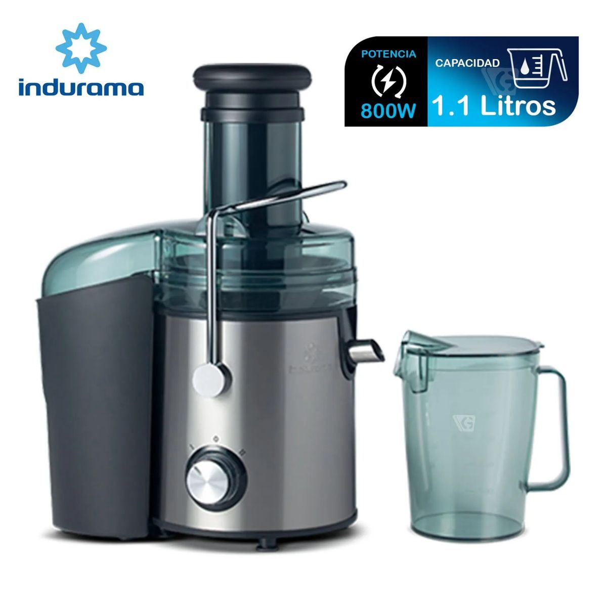 INDURAMA - Extractor de Jugo Indurama EI-CR Acero inoxidable