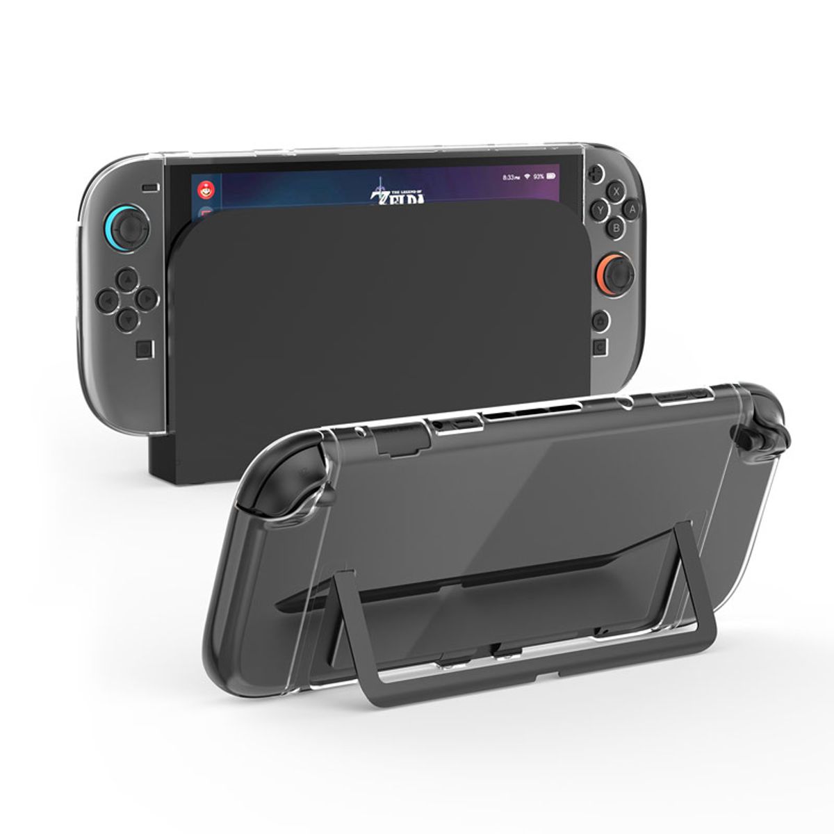 GENERICO - Funda Transparente Nintendo Switch 2 – Carcasa Consola + Protectores