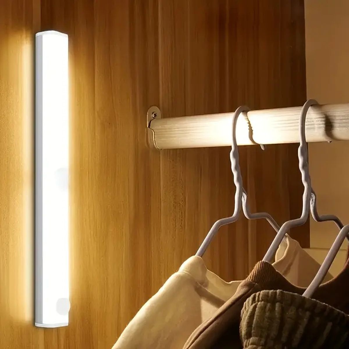 GENERICO - Luz Led Barra 30 Cm Inducción Inalámbrico Recargable USB Con Sensor