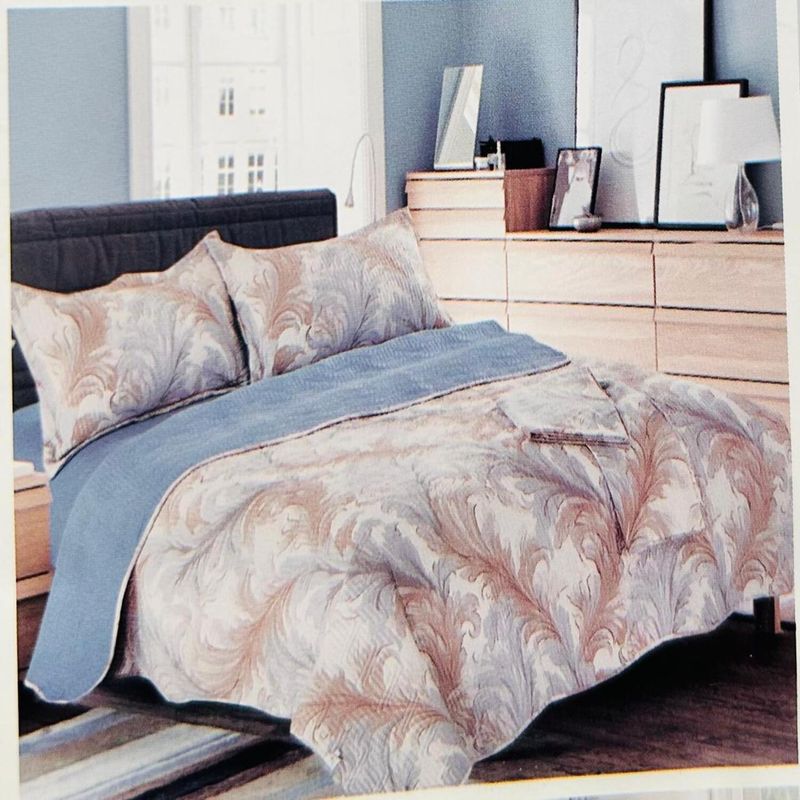 MINGDA - Set de Cobertor 2pz + Juego de sabanas + fundas 100%  Calidad