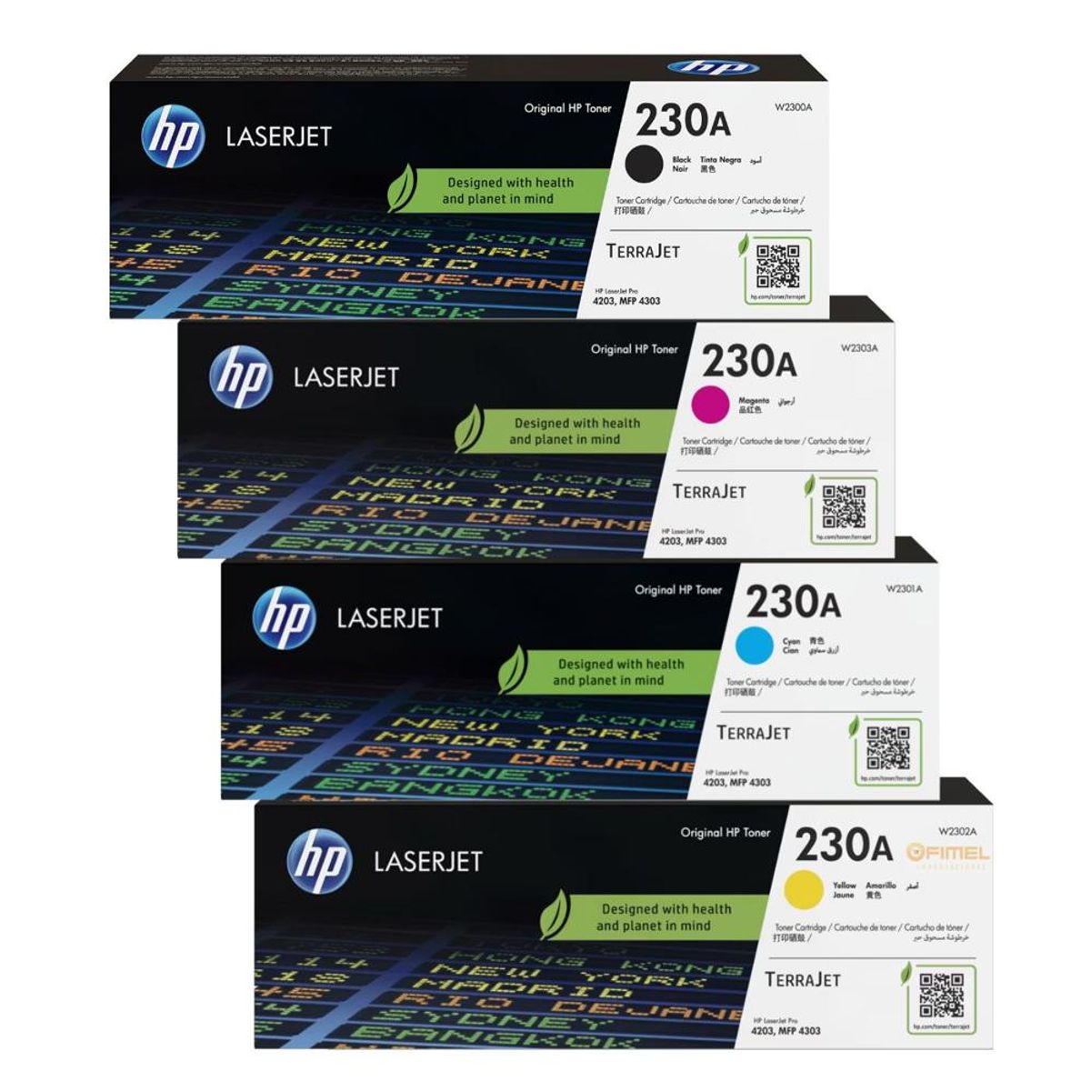 HP - TONER HP 230A COLORES PACK COMPLETO