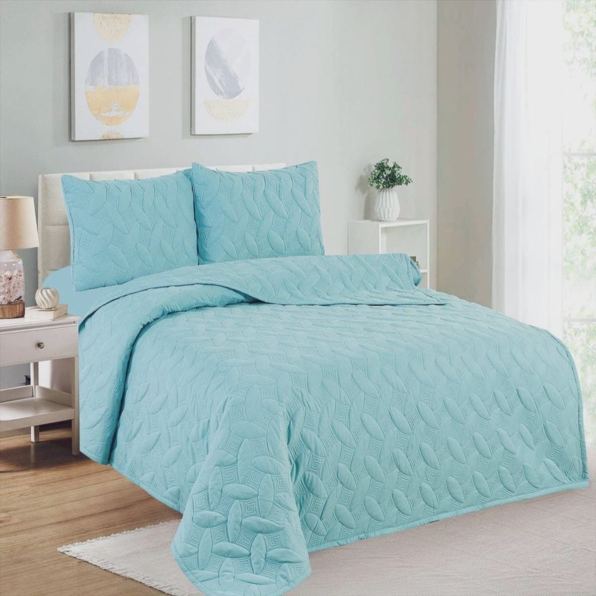 CASATEX - Set de Cobertor 2pz + Juego de sabanas + fundas 100%  Calidad