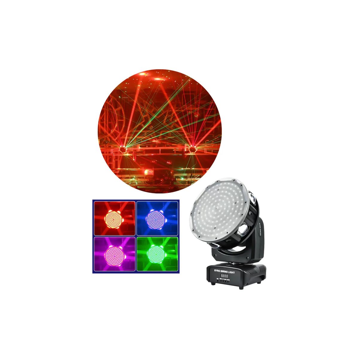 GENERICO - Cabeza Movil Pixel Beam Wash Fiesta Disco Evento Escenario