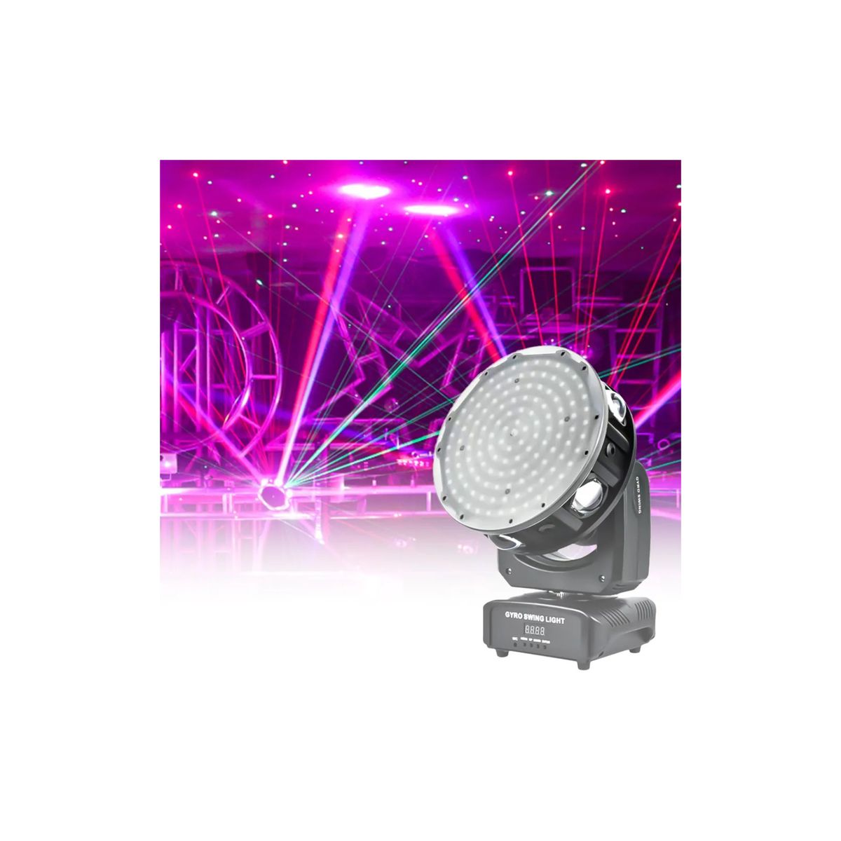 GENERICO - Cabeza Movil Pixel Beam Wash Fiesta Disco Evento Escenario