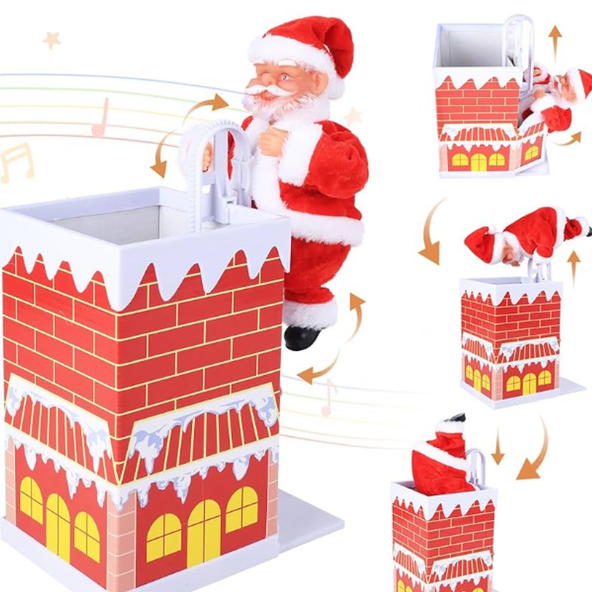 GENERICO - Juguete Musical de Papá Noel para Escalar Chimenea