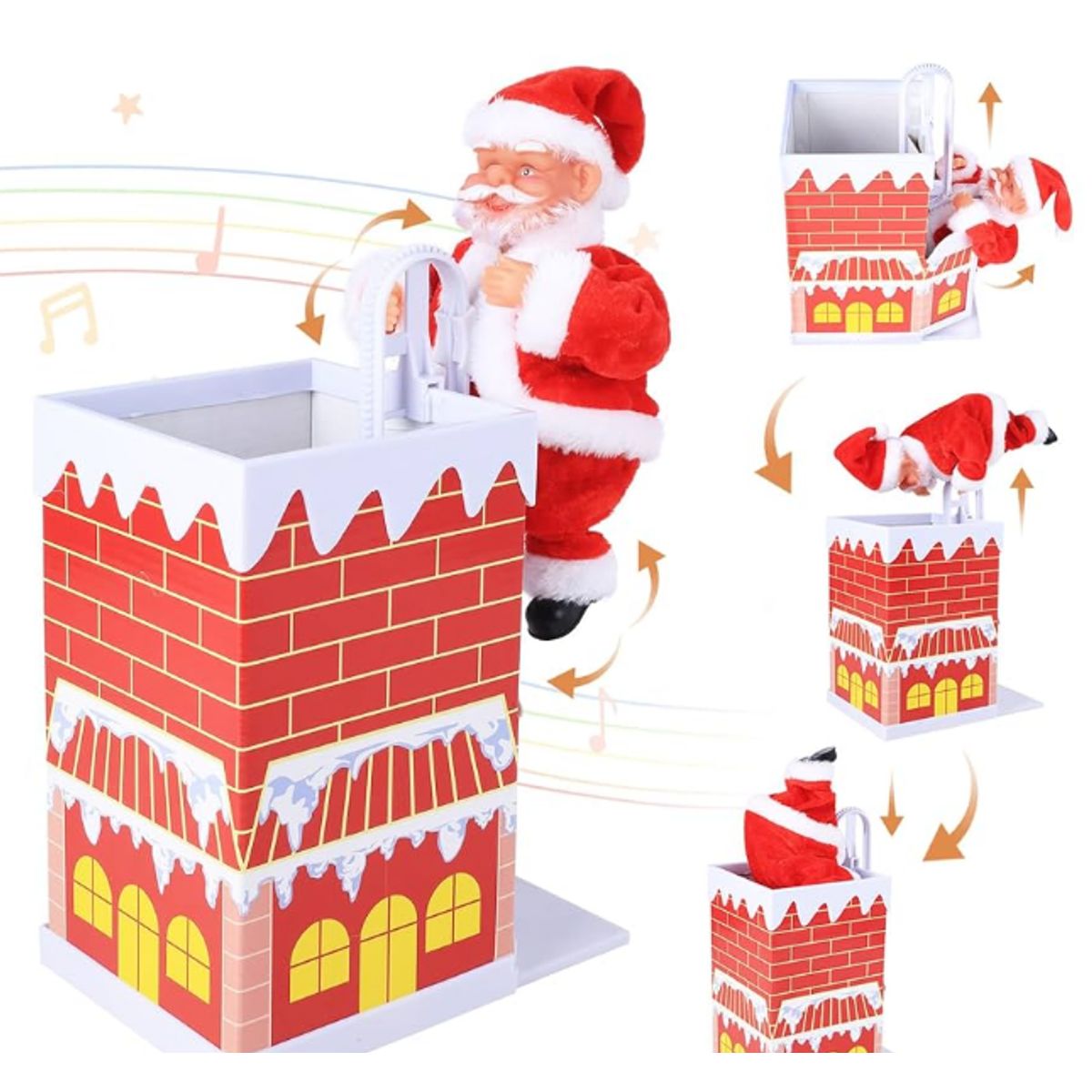 GENERICO - Juguete Musical de Papá Noel para Escalar Chimenea