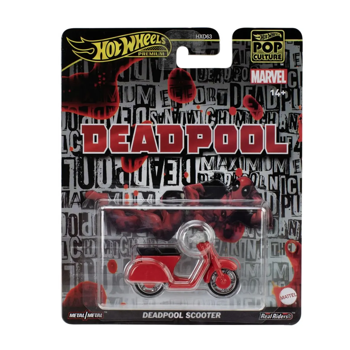 HOT WHEELS - Hot Wheels Pop Culture Metal Deadpool Scooter
