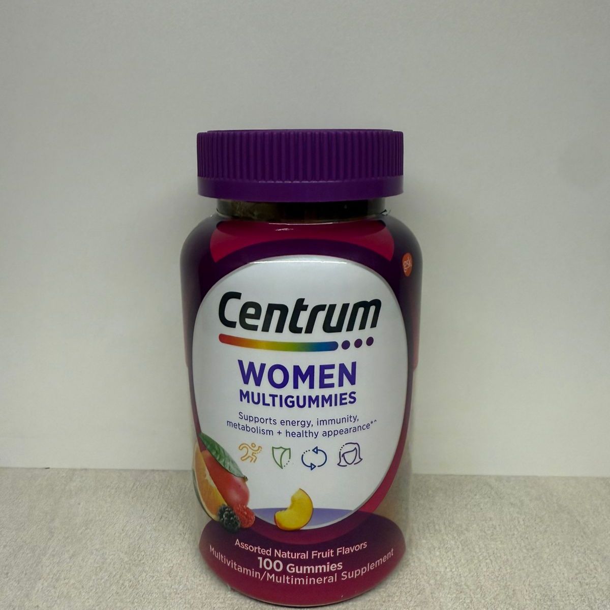 CENTRUM - Multivitaminico Para Mujer Sabor Frutas 100 gomitas - Centrum