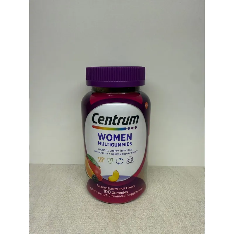 CENTRUM - Multivitaminico Para Mujer Sabor Frutas 100 gomitas - Centrum