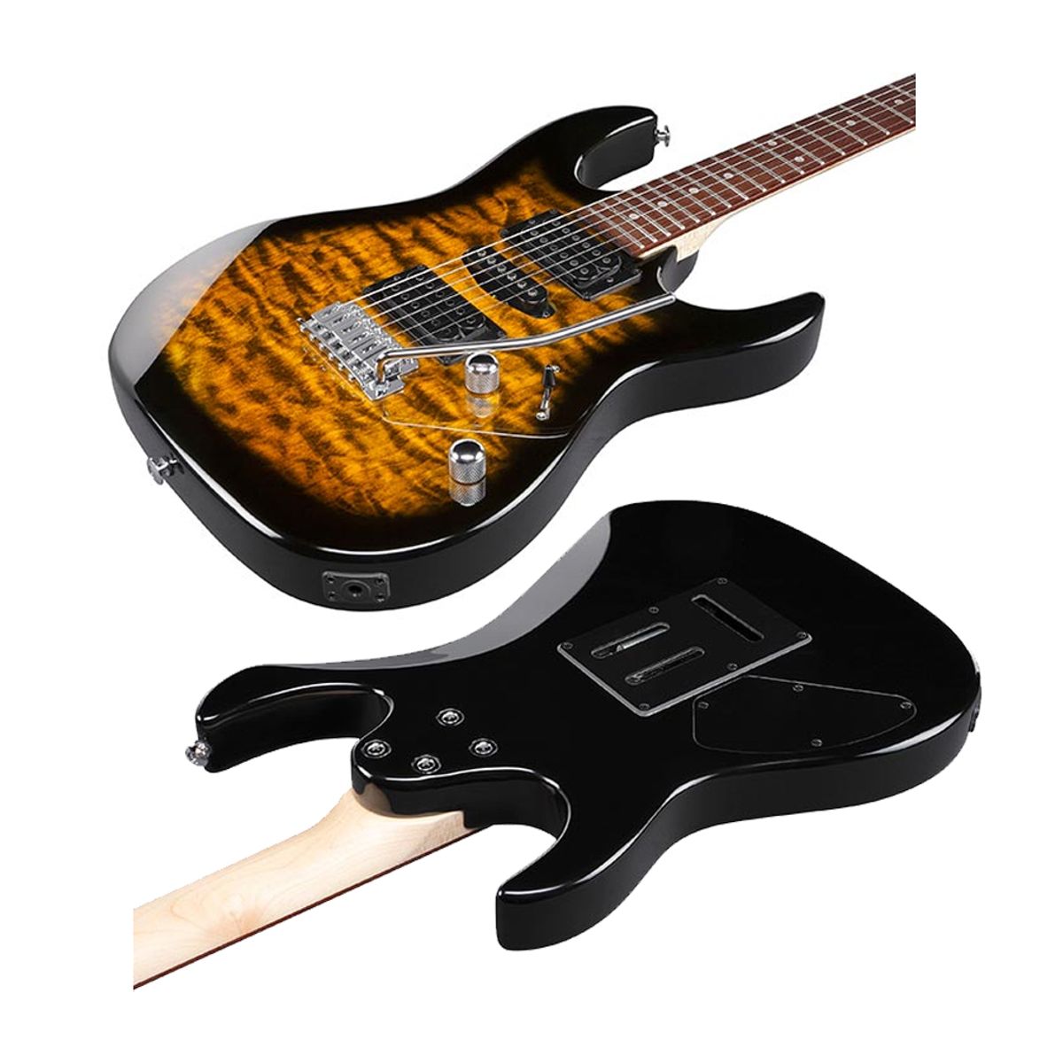 IBANEZ - GIO PACK GRX70QA SUNBURST - ORANGE CRUSH 12W