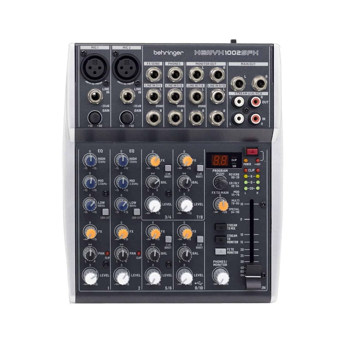 BEHRINGER - Mezclador de Sonido con 10 entradas e Interfaz USB Xenyx 1002SFX BEHRINGER