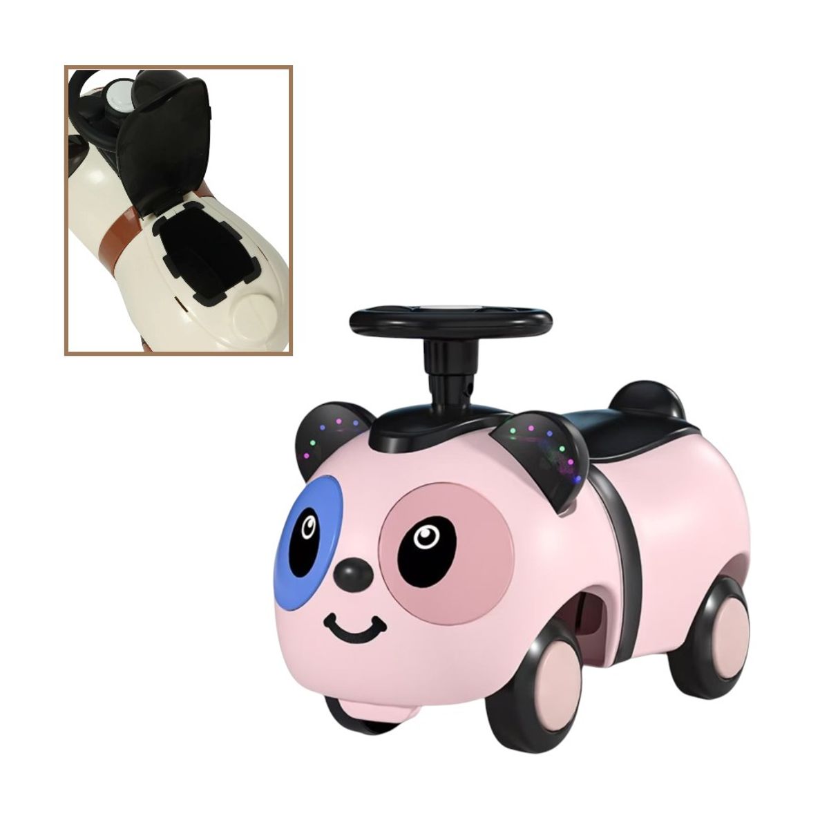 GENERICO - CORREPASILLO INFANTIL MUSICAL Y LUCES - DISEÑO PANDA