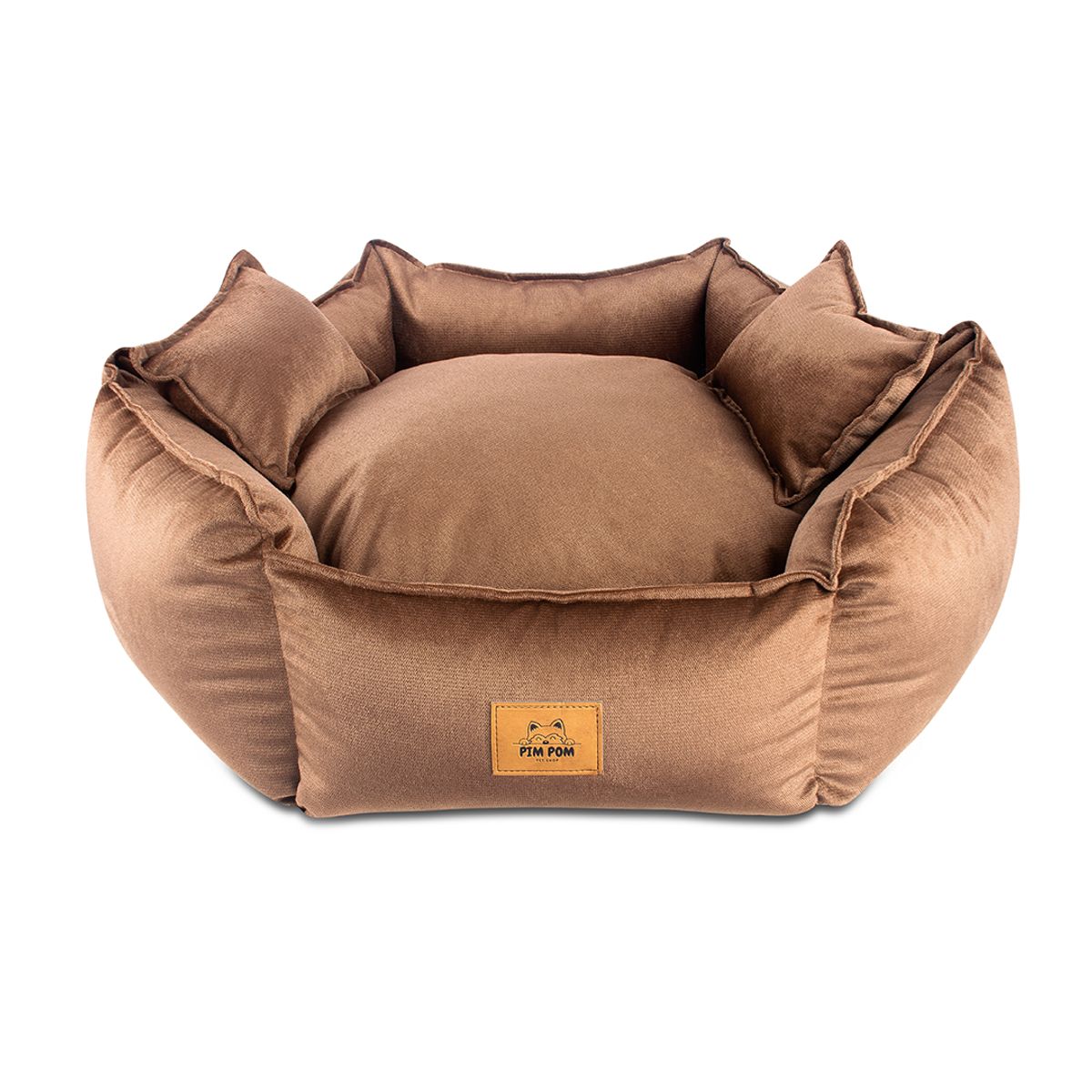 GENERICO - CAMA PREMIUM HEXAGONAL TALLA S - MARRÓN