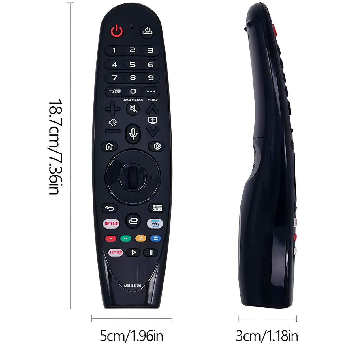 GENERICO - Control Remoto Smart Para Tv Lg Con Comando Por Voz+ Funda Azul