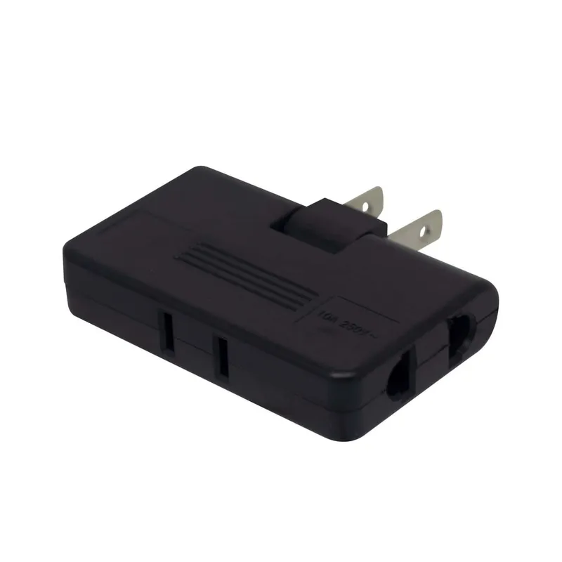 OPALUX - Adaptador Enchufe Triple Giratorio XD-608-FBK OPALUX