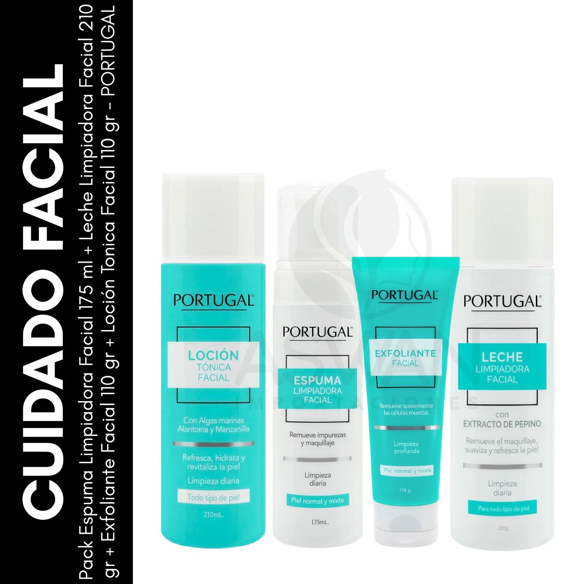 GENERICO - Pack Limpieza Facial 4 - PORTUGAL