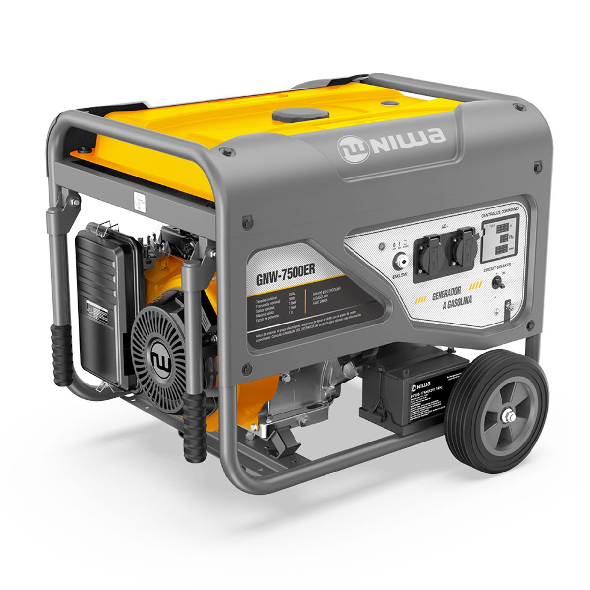 GENERICO - Generador a combustión Standard  7.5 Kva  GNW-7500-ER NIWA