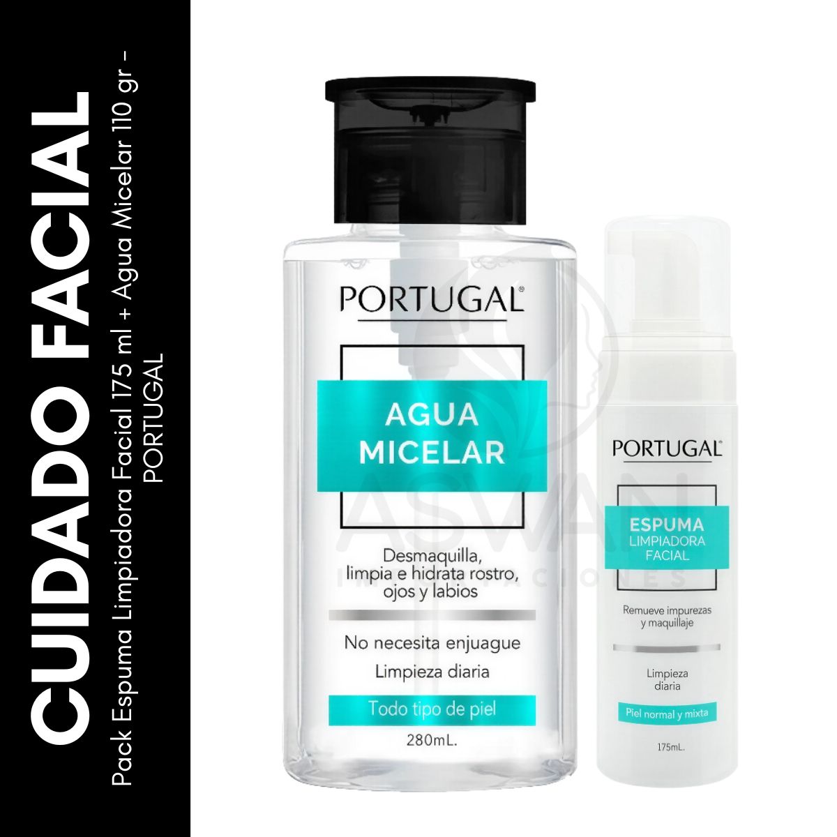 GENERICO - Pack Espuma Facial 175 ml + Agua Micelar 110 gr - PORTUGAL