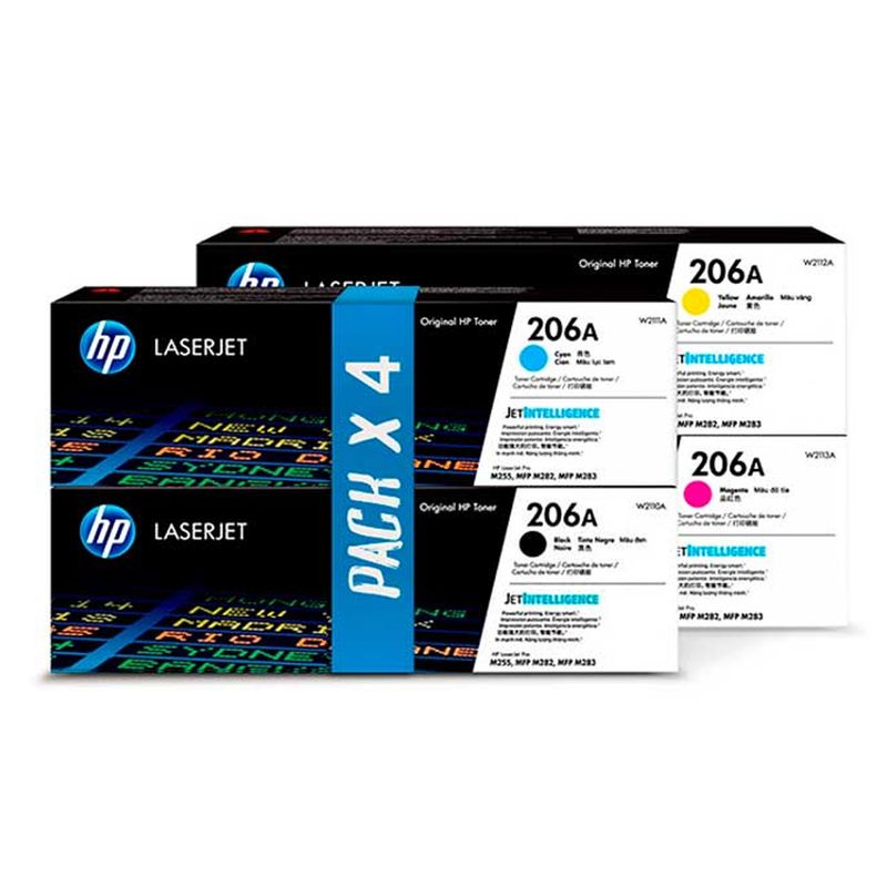 HP - KIT TONER HP 206A COLORES PACK COMPLETO