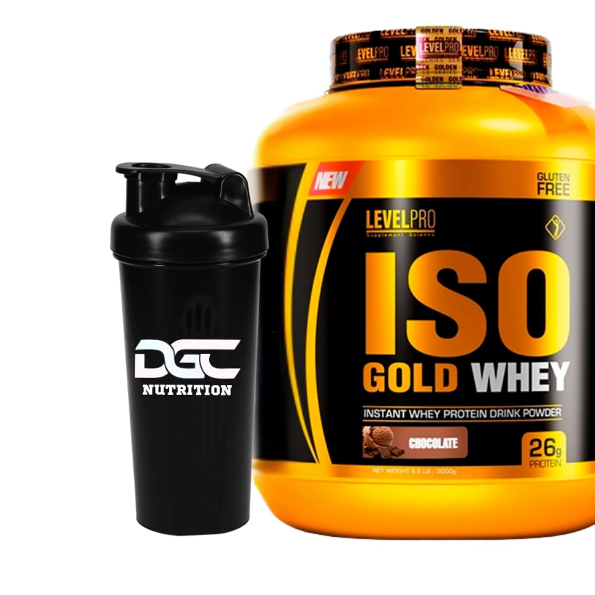 LEVEL PRO - PROTEÍNA ISO GOLD WHEY 6.6 LBS SABOR VAINILLA