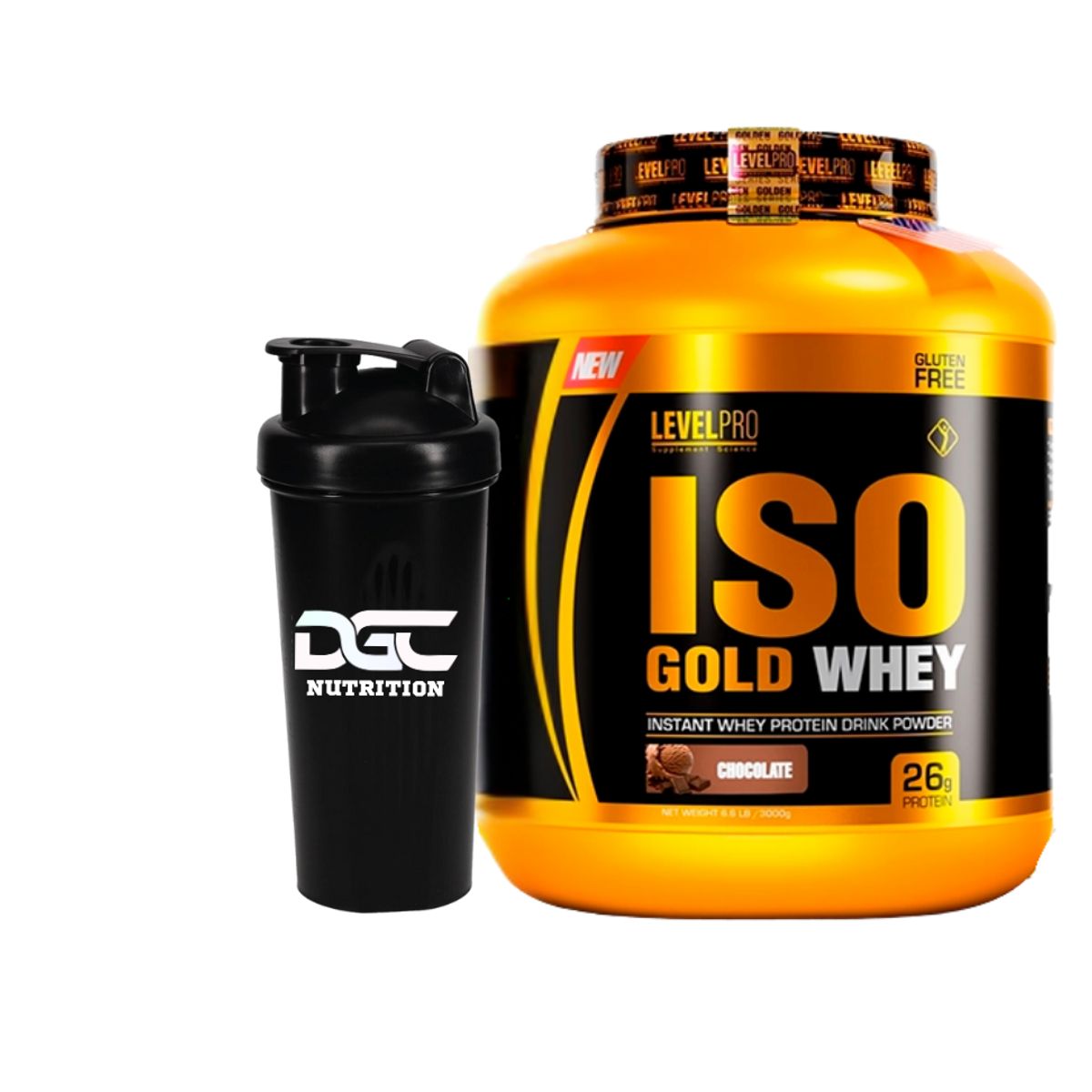 LEVEL PRO - PROTEÍNA ISO GOLD WHEY 6.6 LBS SABOR VAINILLA