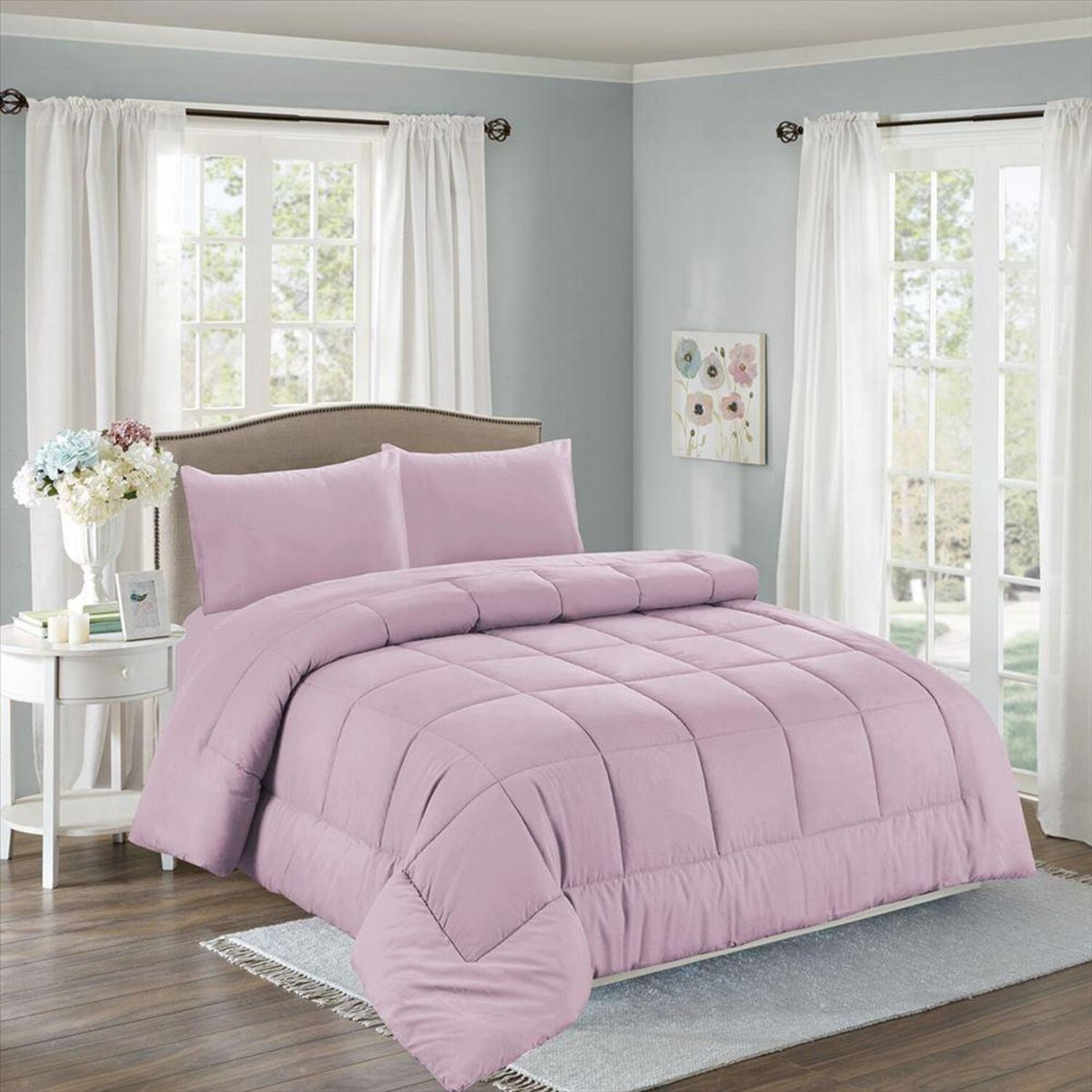 CASATEX - Set de Edredón de 5 Piezas + Set Sabanas + Fundas 100% Algodón