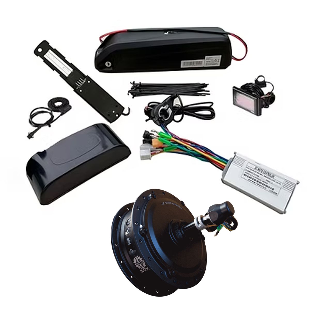 BOX BIKE - Kit de Motor Eléctrico Box de 350 Watts con batería LG 36V/14Ah