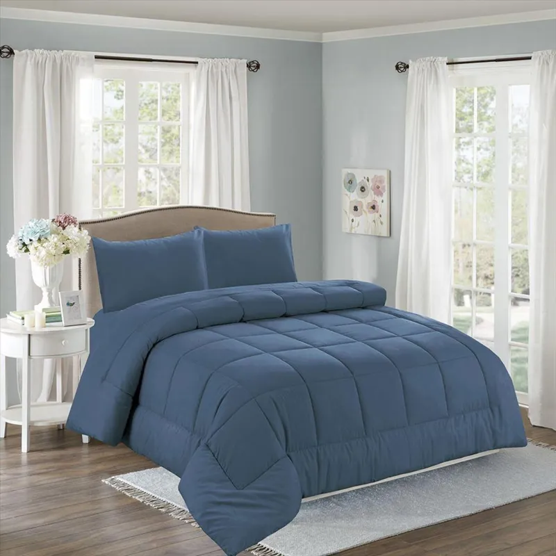 CASATEX - Set de Edredón de 5 Piezas + Set Sabanas + Fundas 100% Algodón