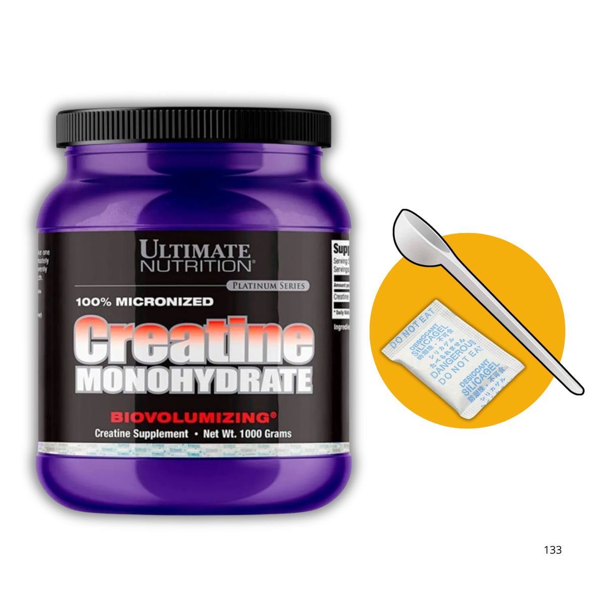 ULTIMATE NUTRITION - CREATINA ULTIMATE NUTRITION DE 1KG CON CUCHARA MEDIDORA Y GEL ANTIHUMEDAD - CREATINA MONOHIDRATADA Y MICRONIZADA