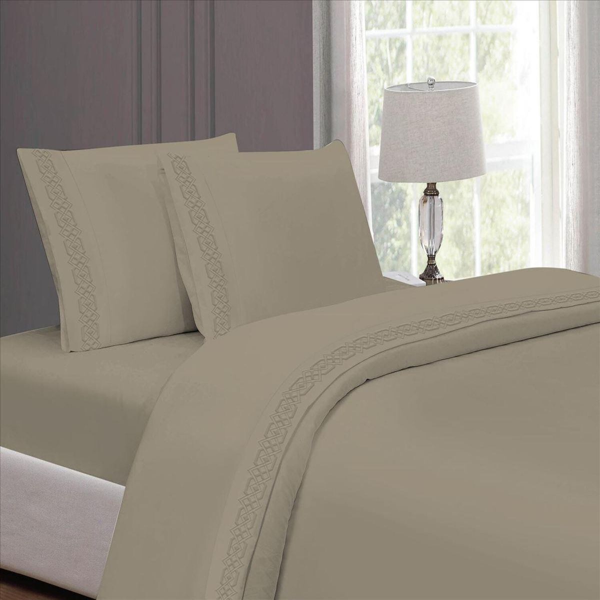 CASATEX - Set de Sabana de 4 Pieza 100% Algodón