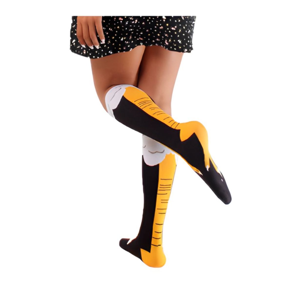 GENERICO - Medias Largas Diseño Patas de Pollo Cosplay