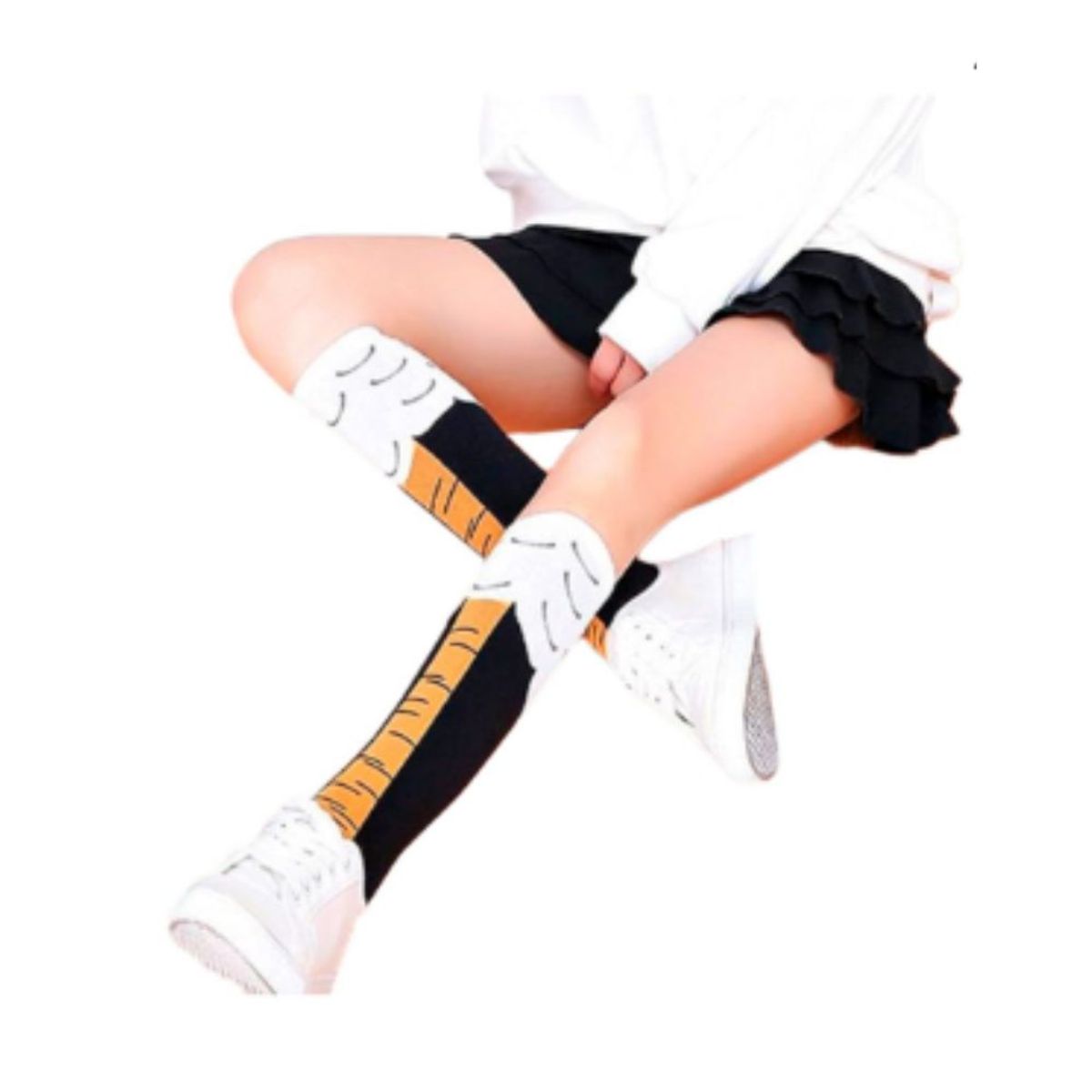 GENERICO - Medias Largas Diseño Patas de Pollo Cosplay