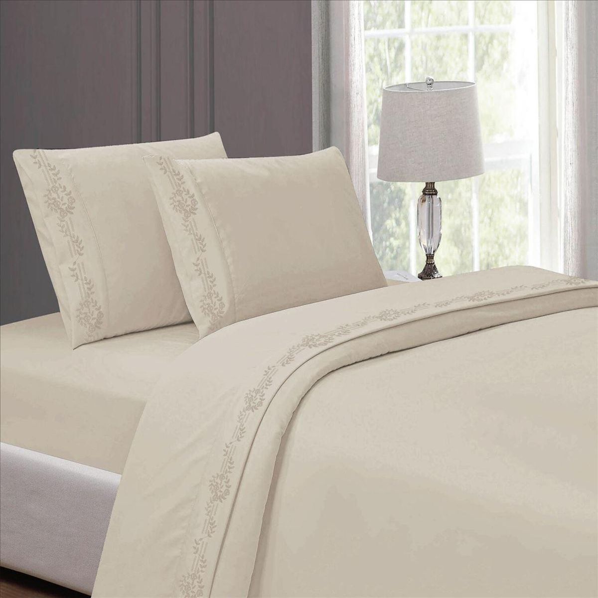 CASATEX - Set de Sabana de 4 Pieza 100% Algodón