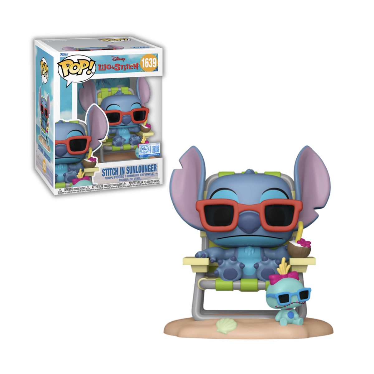 FUNKO - Stitch in Sunlounger Funko Pop 1639 Premium Exclusivo