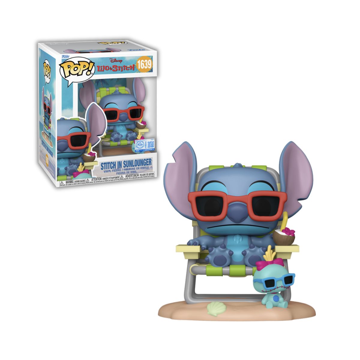FUNKO - Stitch in Sunlounger Funko Pop 1639 Premium Exclusivo