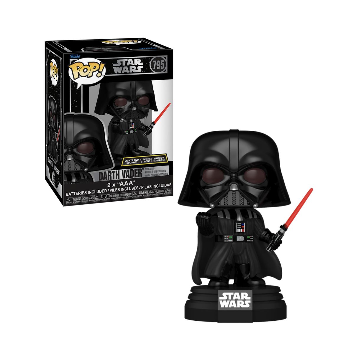 FUNKO - Darth Vader SFX Premium Funko Pop 795 Luces y Sonidos