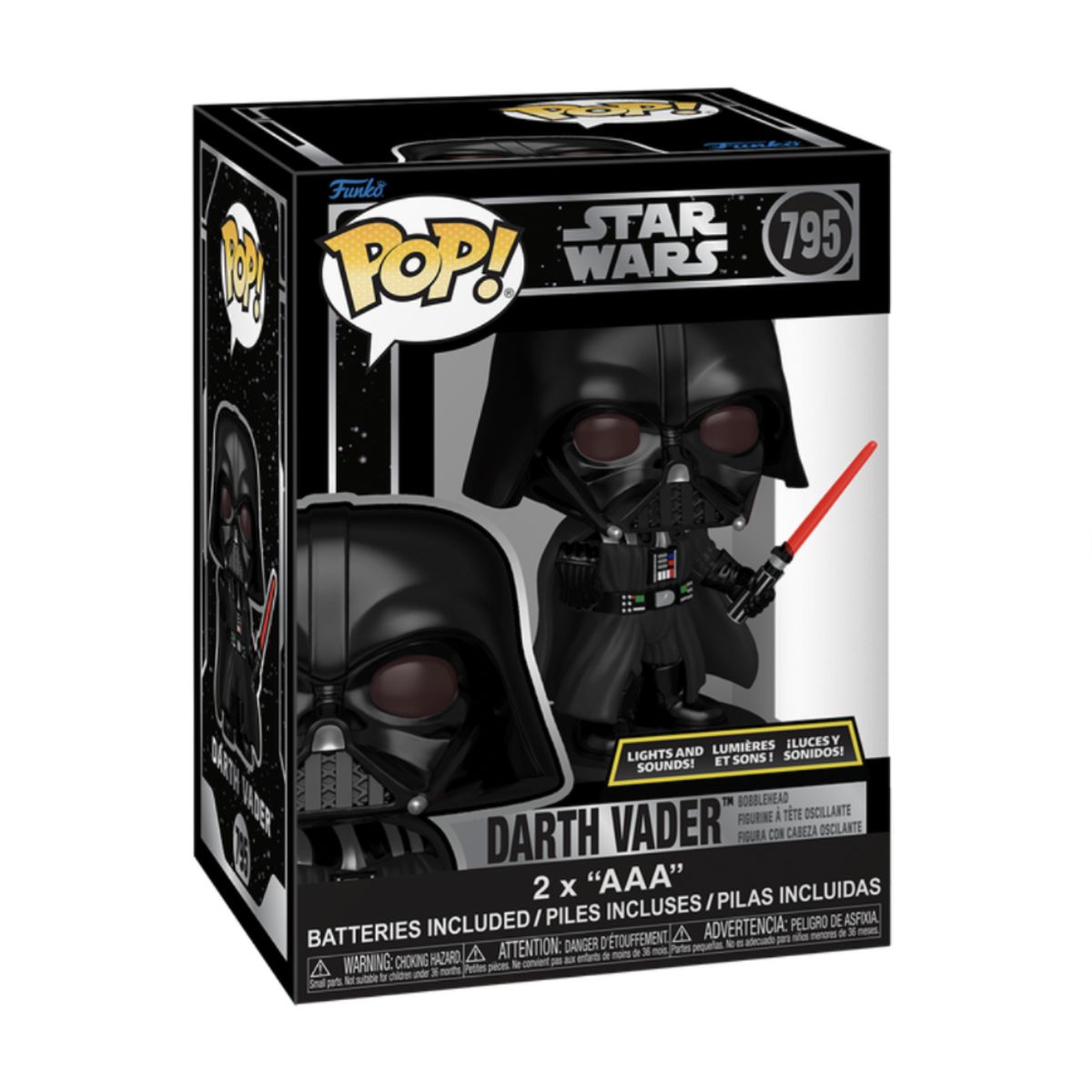 FUNKO - Darth Vader SFX Premium Funko Pop 795 Luces y Sonidos