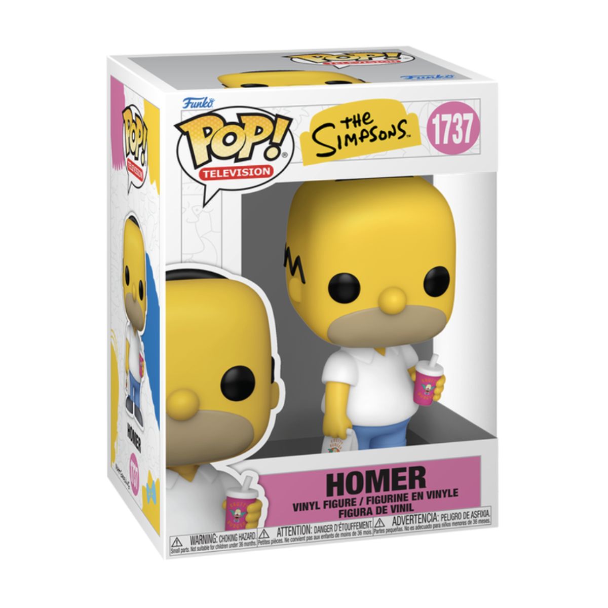 FUNKO - Homero con Krusty Burger Funko Pop 1737 Los Simpsons